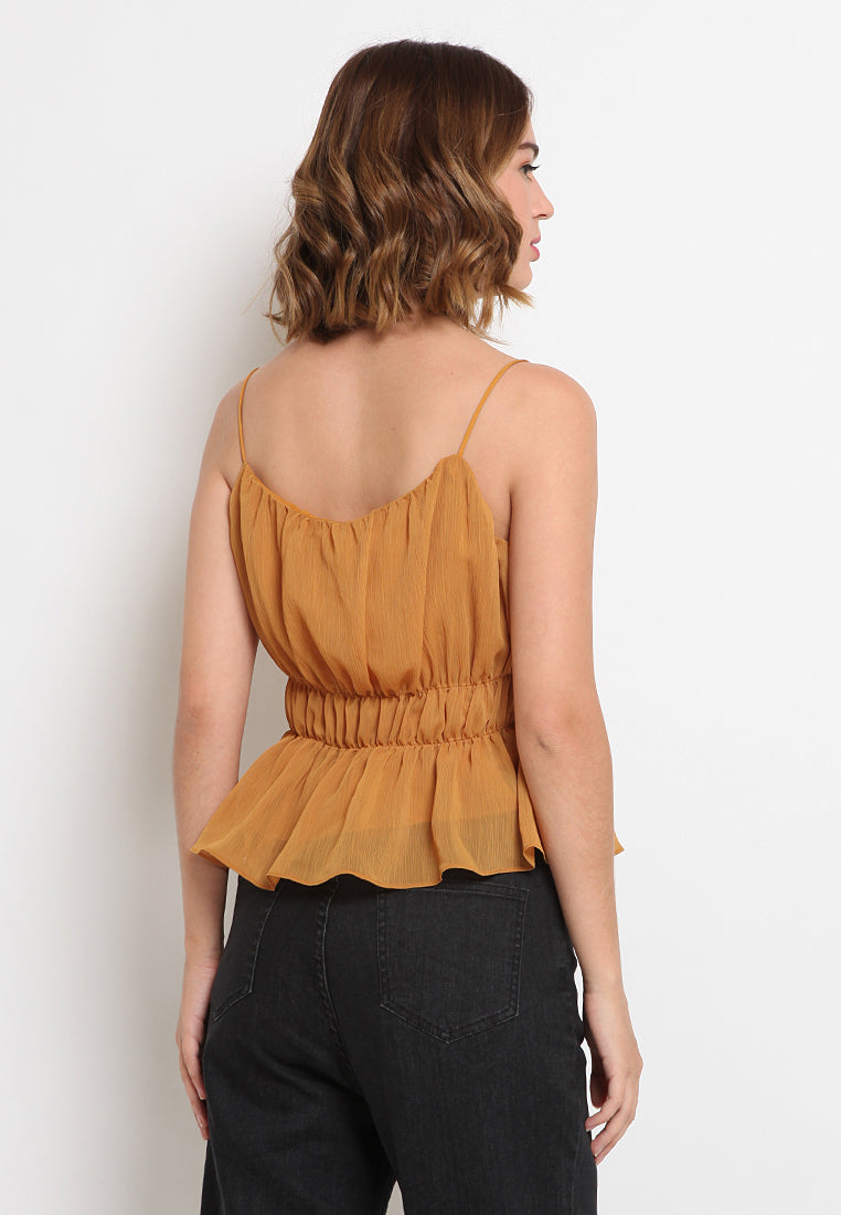 Crop Top with Ruched Detail