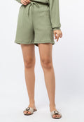 Short Pants with Drawstring Details
