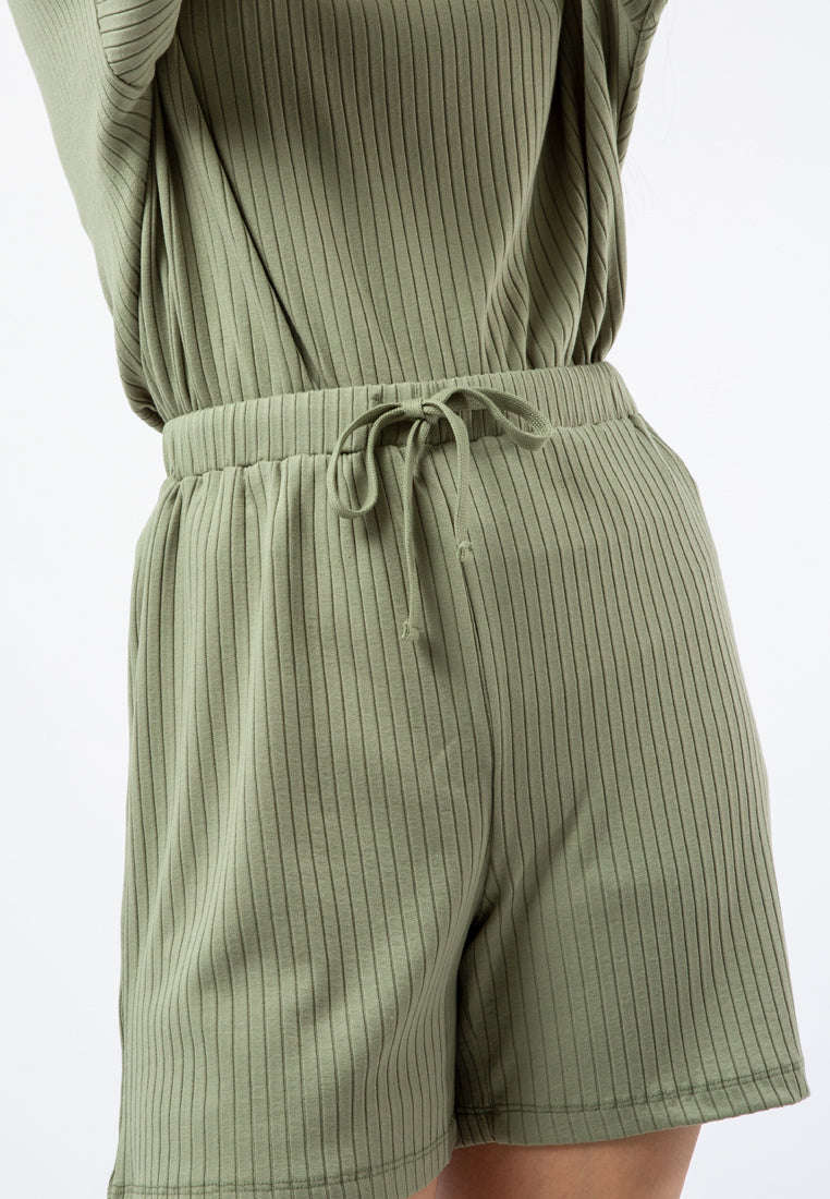Short Pants with Drawstring Details