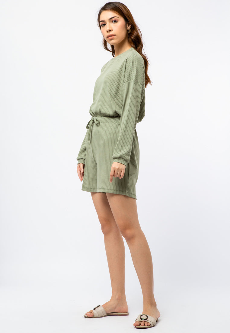 Short Pants with Drawstring Details