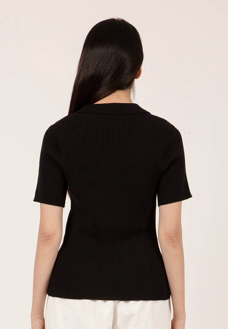 Loose Polo Blouse