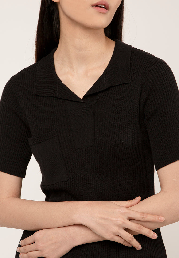Loose Polo Blouse
