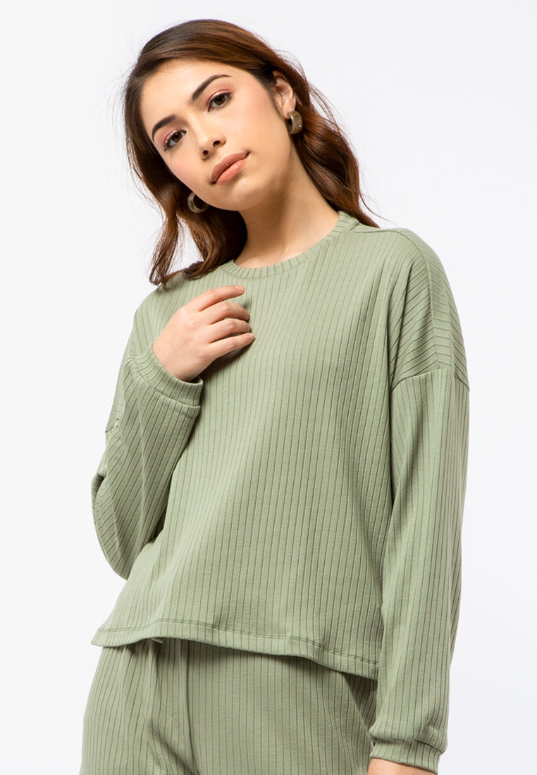 Long Sleeve Loose Sweatshirt