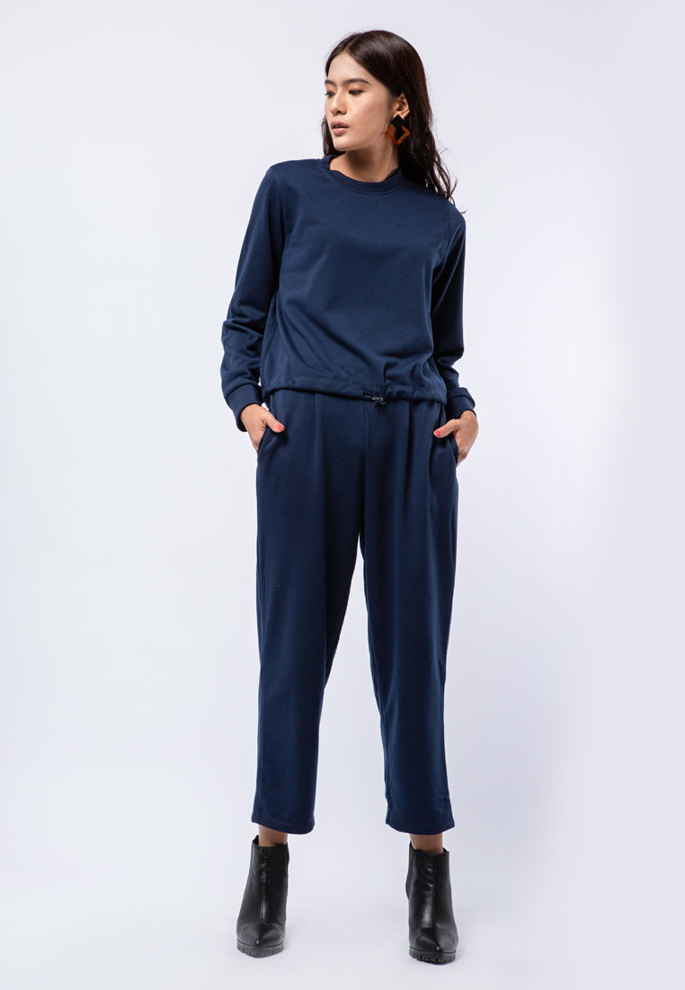 Long Sleeve Sweatshirt with Twist Details