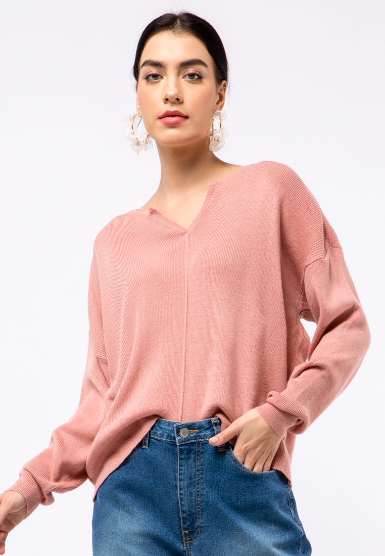 Puff Sleeve Long Sleeve Sweater