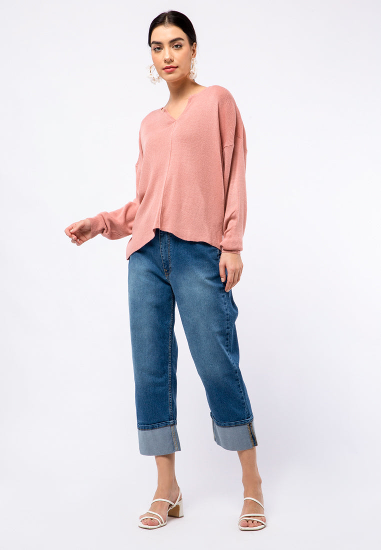 Puff Sleeve Long Sleeve Sweater