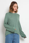 Popcorn Textured Loose Sweater