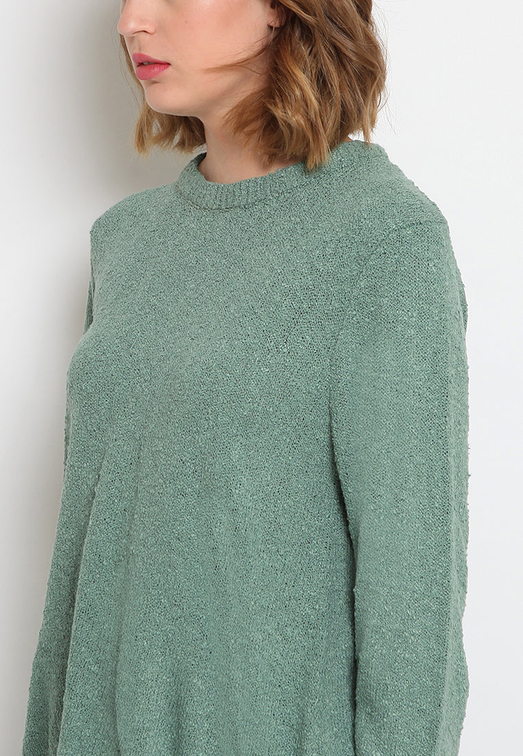 Popcorn Textured Loose Sweater