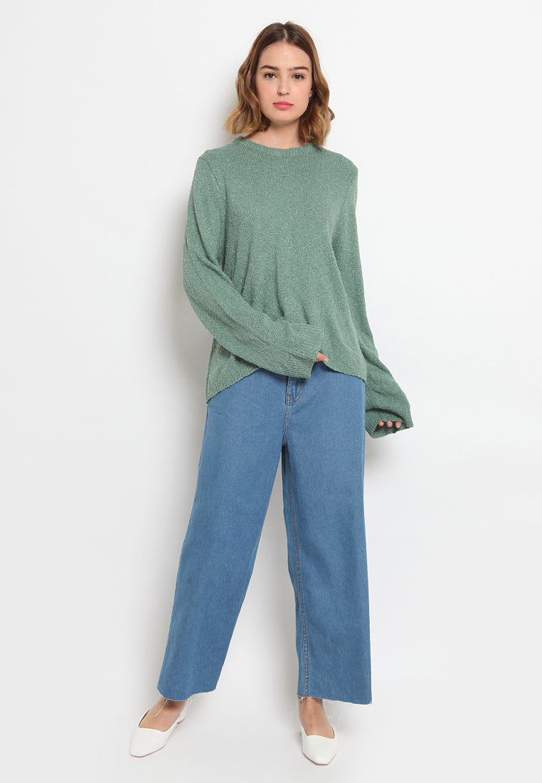 Popcorn Textured Loose Sweater
