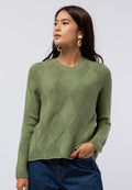 Loose Sweater with Weave Texture