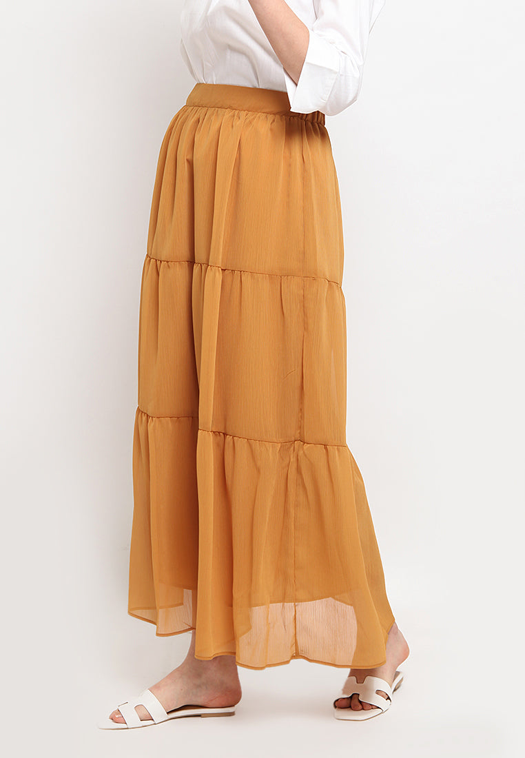 Maxi Skirt with Tiered Details