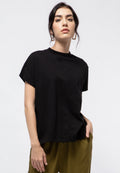 Mock Neck Short Sleeve T-shirt