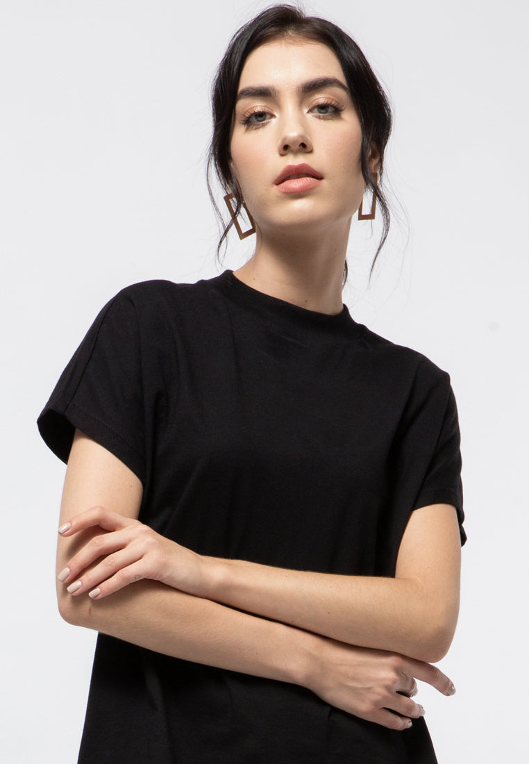 Mock Neck Short Sleeve T-shirt