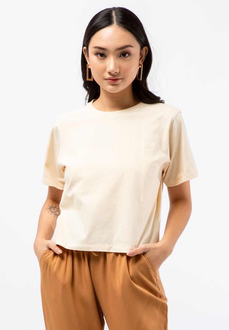 Round Neck Crop T-shirt