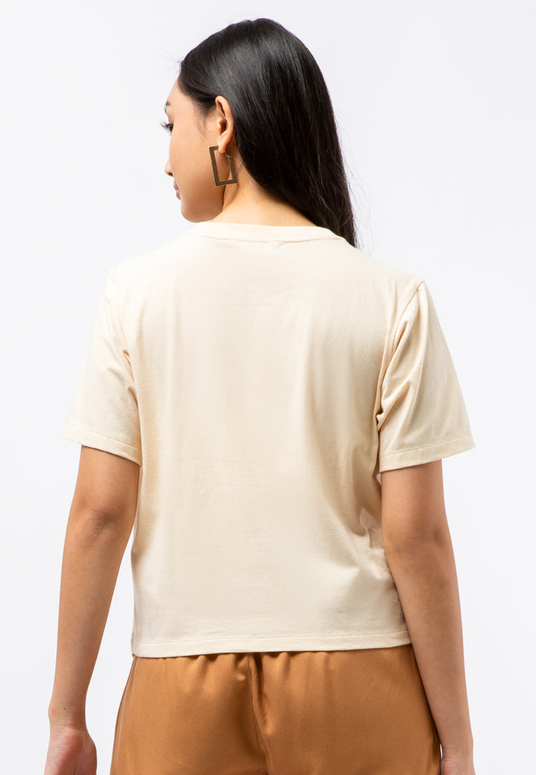 Round Neck Crop T-shirt