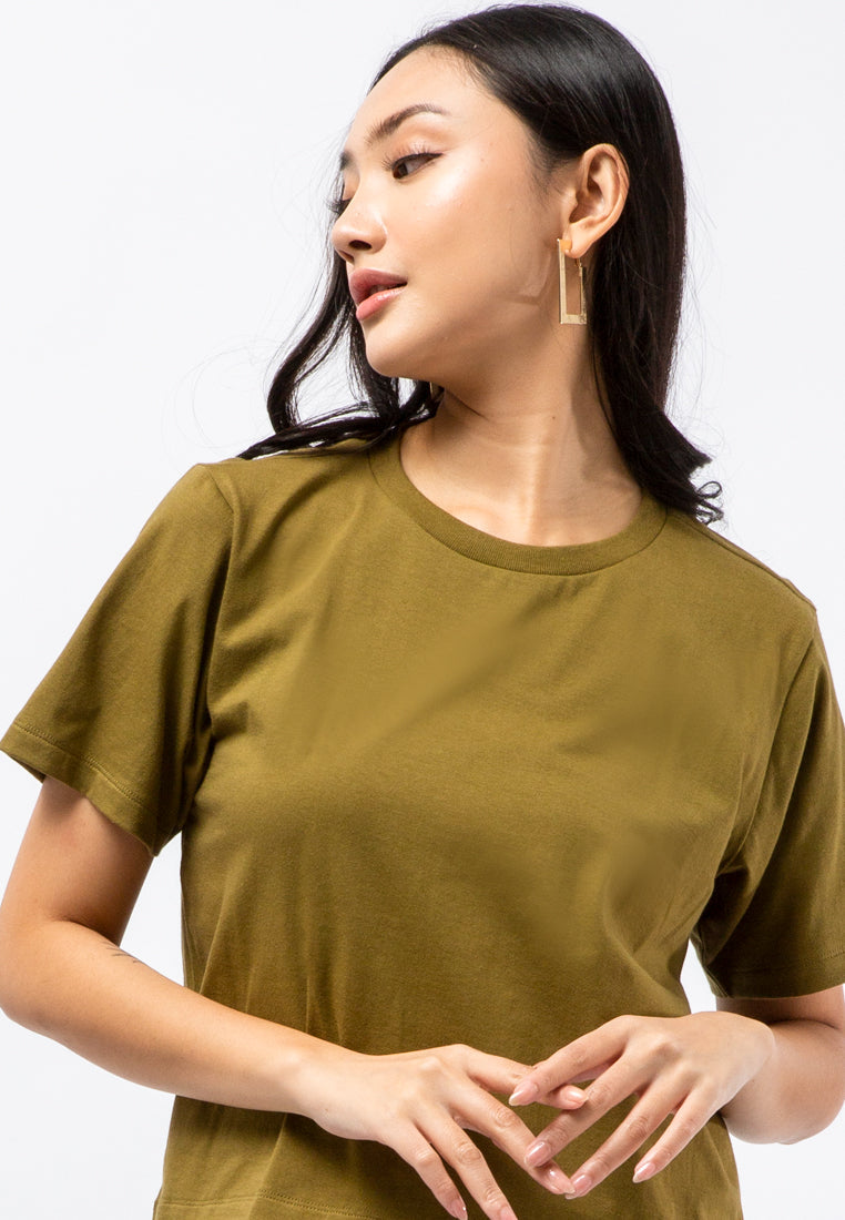Round Neck Crop T-shirt