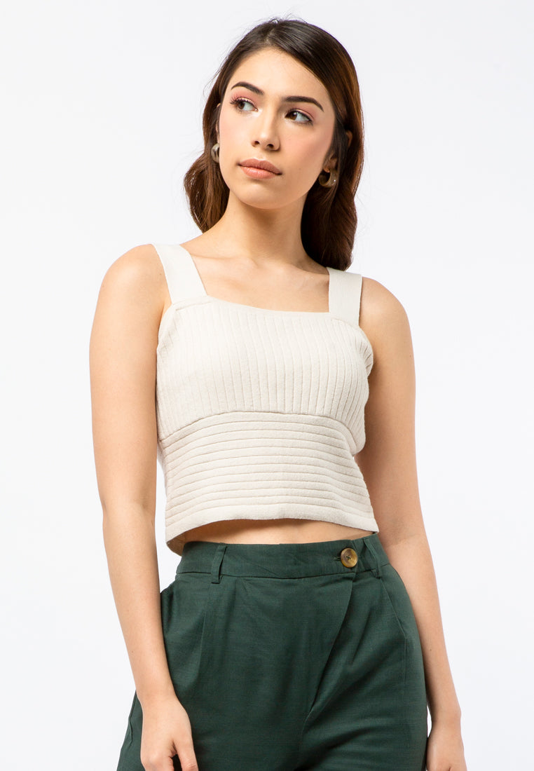 Fitted Crop Knit Camisole