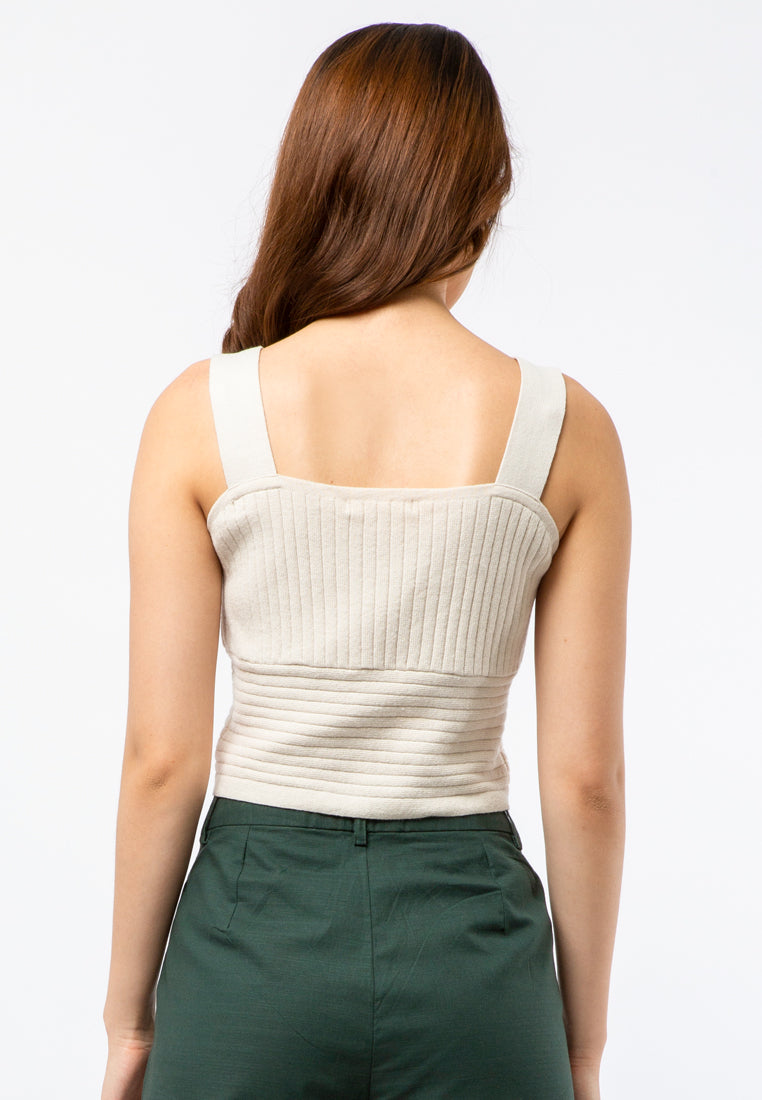 Fitted Crop Knit Camisole