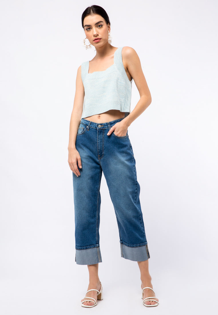 2-tone Flatknit Vest