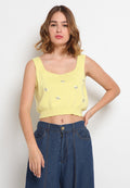 Crop Embroidery Vest