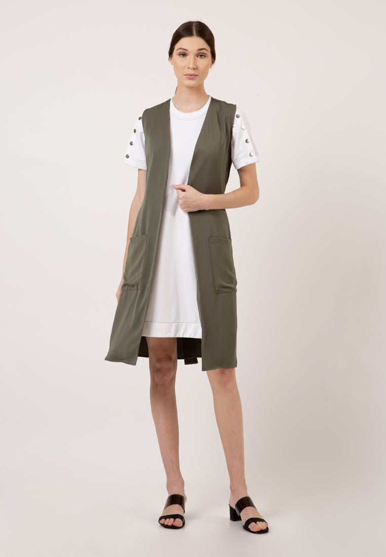 Long Cotton Vest 20D061