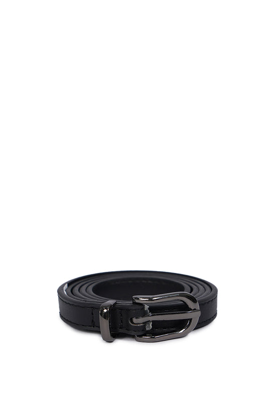 Half Oval Buckle Belt BLACK