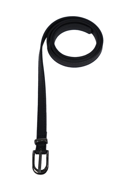 Half Oval Buckle Belt BLACK