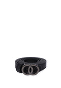 O - Ring double Buckle Belt BLACK