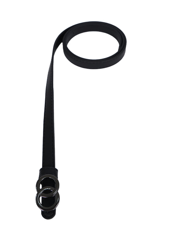 O - Ring double Buckle Belt BLACK