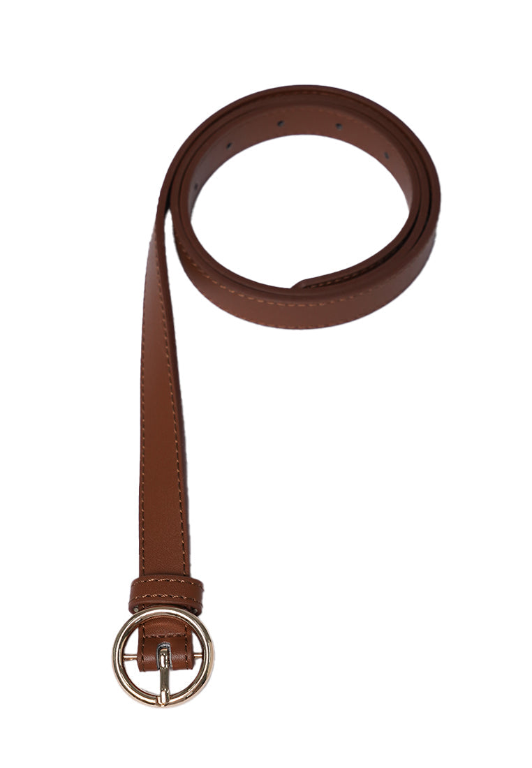 Metal Buckle Belt Almond