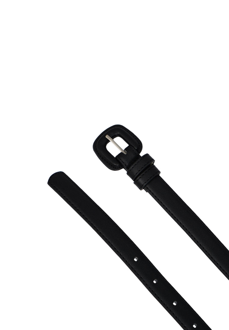 Metal Buckel Belt Black