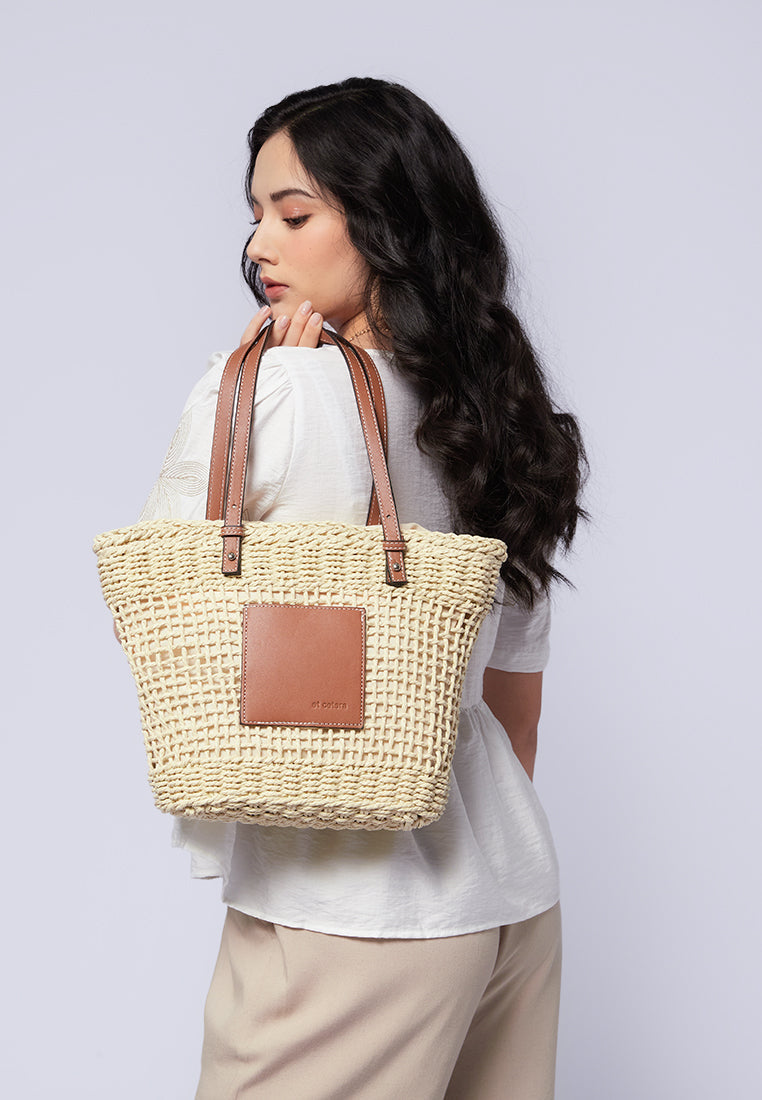 Rattan Tote Bag