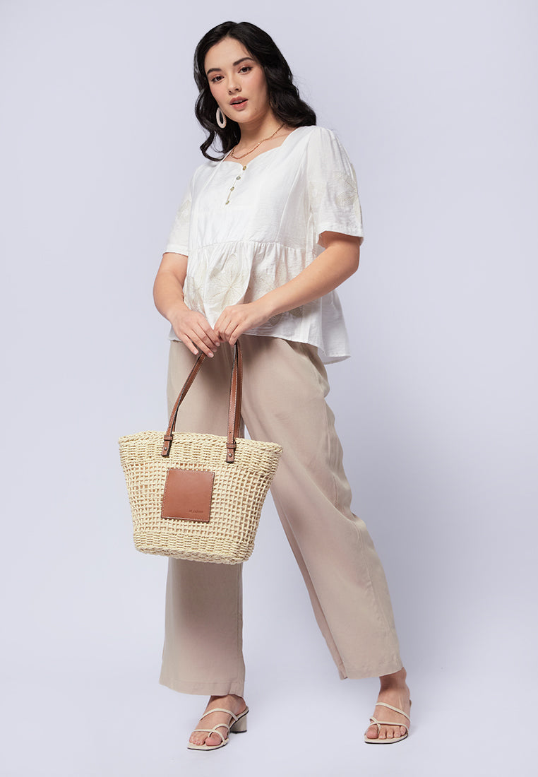 Rattan Tote Bag