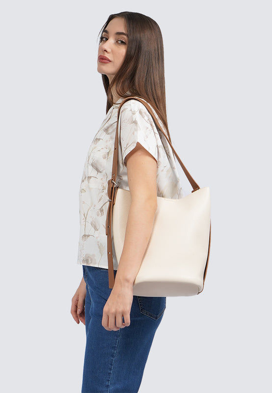 Et Cetera Bagpack Solid BEIGE