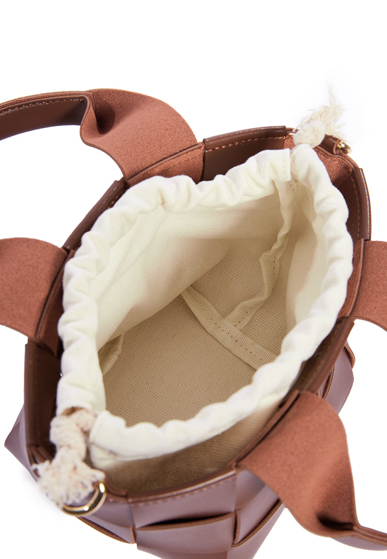 Textured Small Sling Bag
