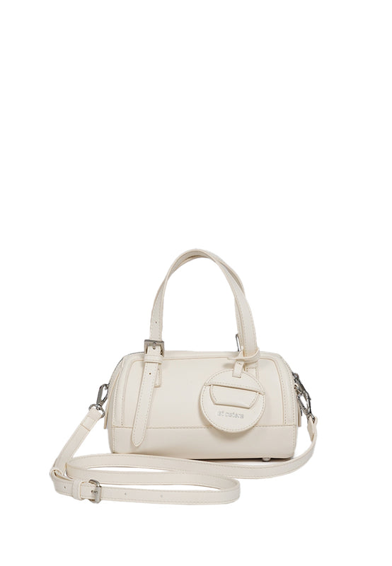 Off White Sling Bag with Charm