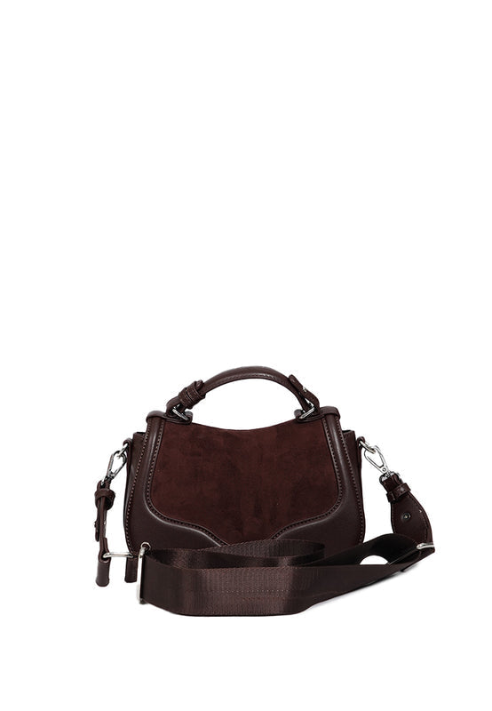 Brown Suede Sling Bag