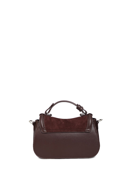 Brown Suede Sling Bag
