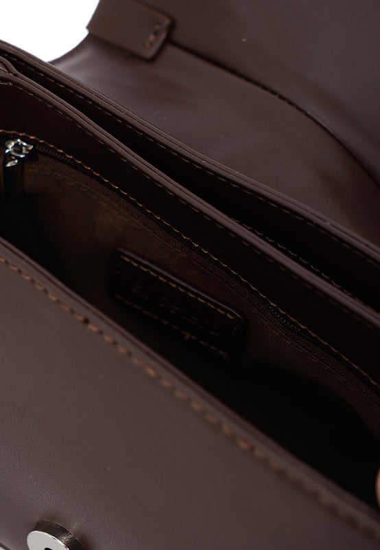 Brown Suede Sling Bag
