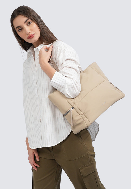 Et Cetera Totebag Puffy KHAKI