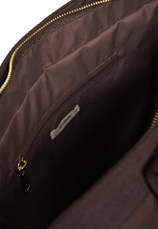 Brown Utility Shoulder Bag