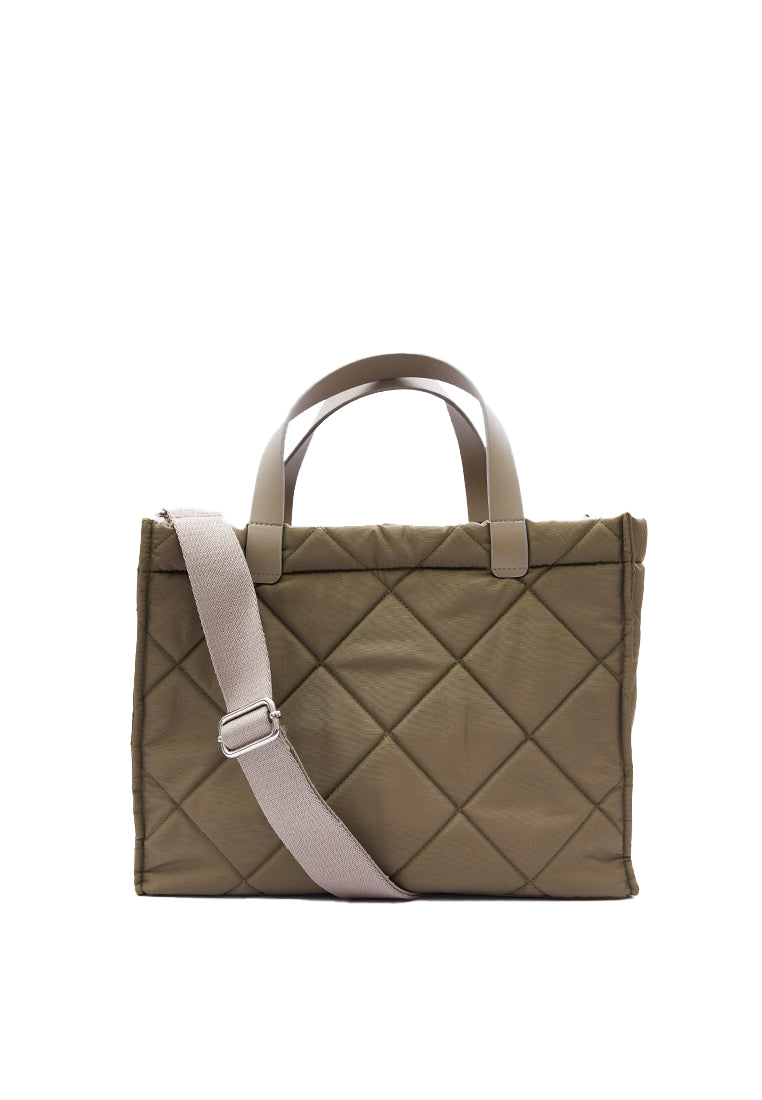 Quilted Square Bag with Sling