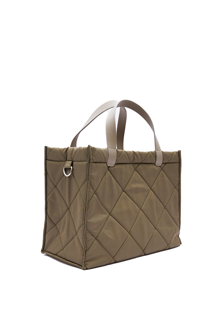 Quilted Square Bag with Sling