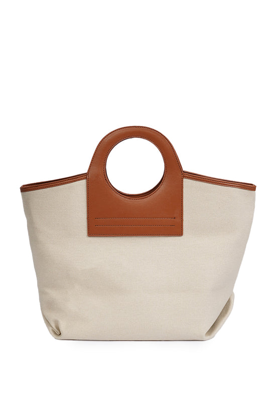 Hand Bag with Long Strap BEIGE