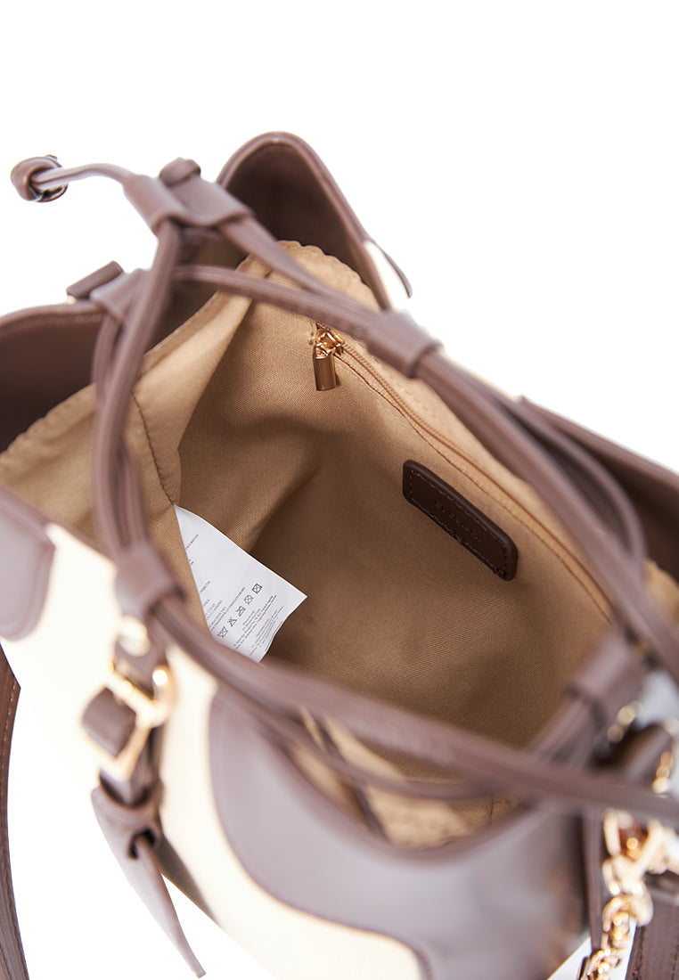 Solid Sling Bag BROWN