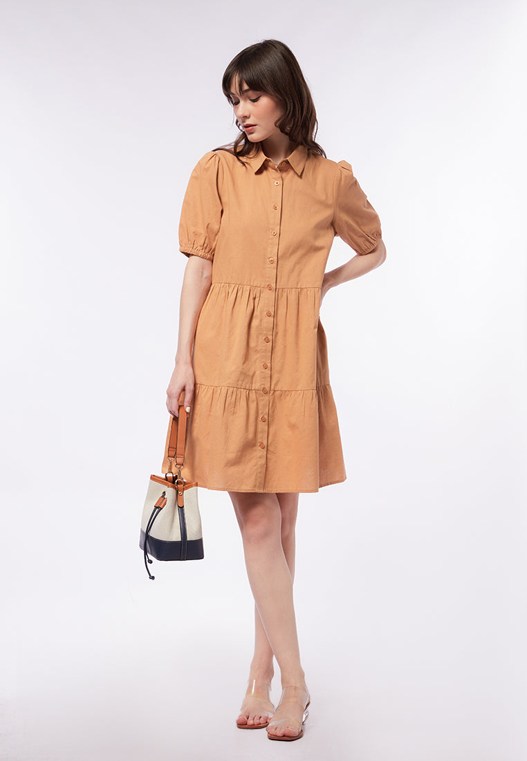 Two-Tone Bucket Bag