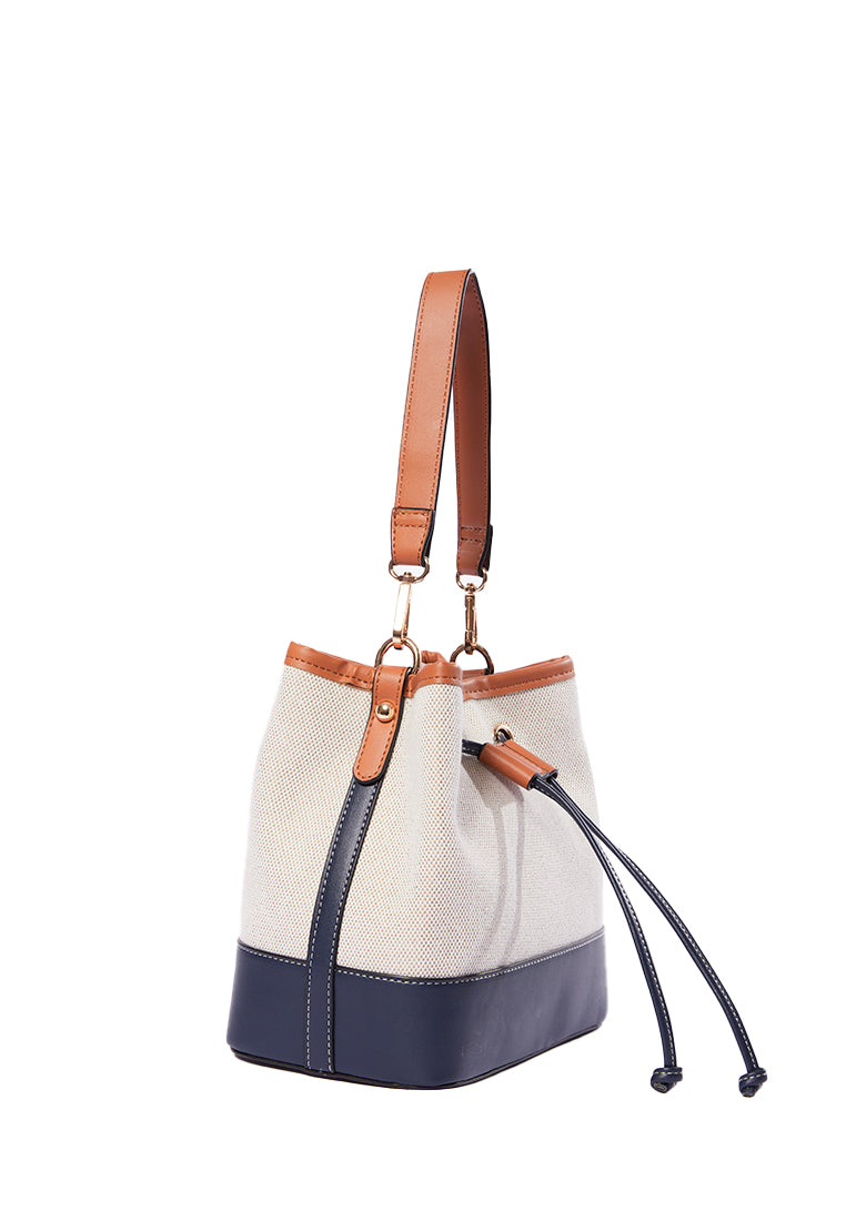 Two-Tone Bucket Bag