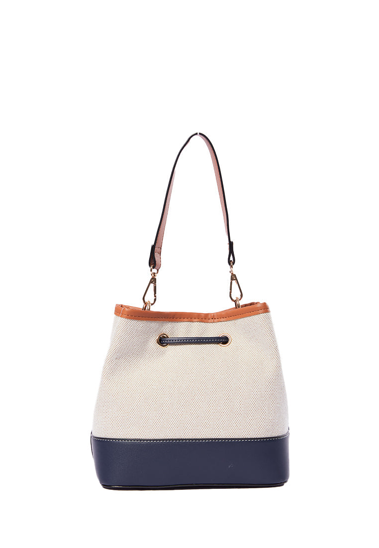 Two-Tone Bucket Bag