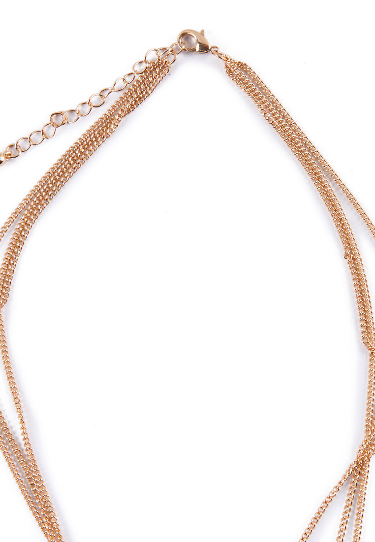 Layered Necklace with Pendant