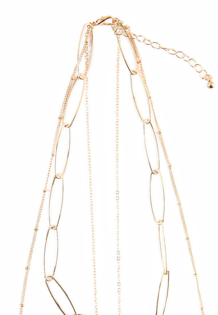 Layered Necklace with Pendant
